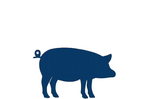 Pig icon Icon in the shape of a pig